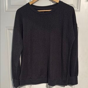 Mondetta Black Leopard Print Top